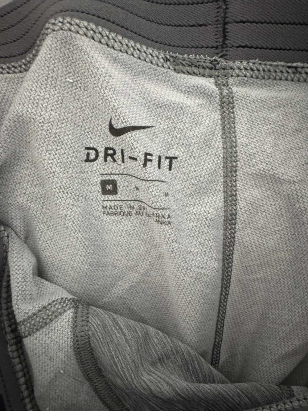 Nike Men’s Grey Athletic cropped compression pants size medium